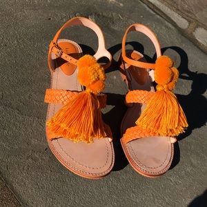 Tasseled sandals